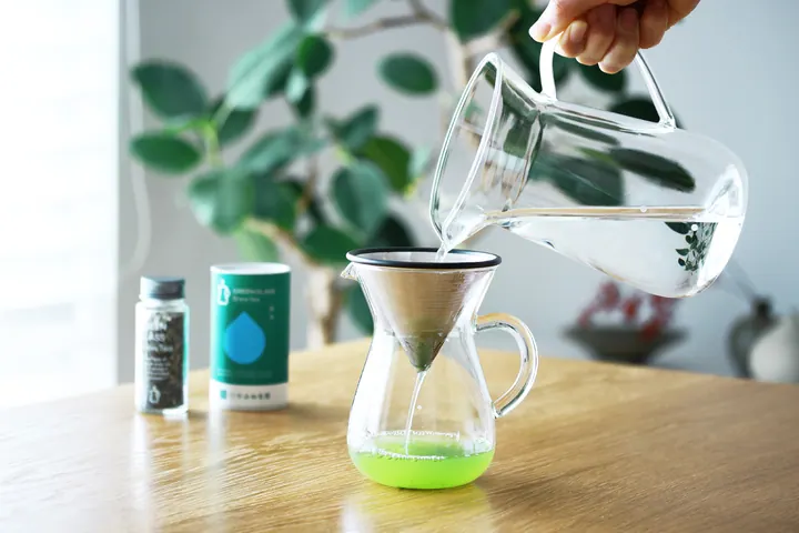グリーングラスブリューティー｜緑茶とハーブティーを同時に楽しめる日本茶