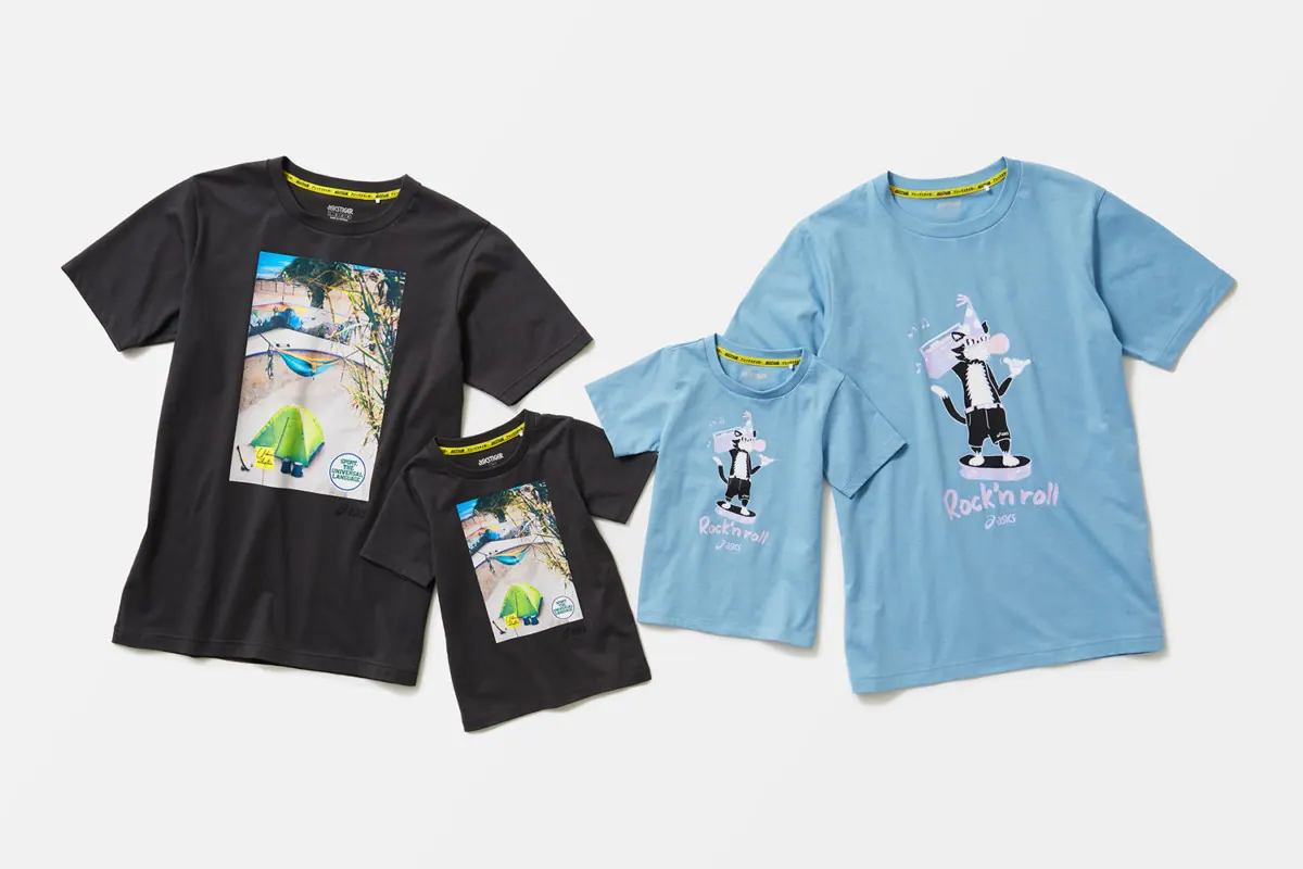 グローバルワークとアシックスがコラボレーションTシャツを展開中の画像3