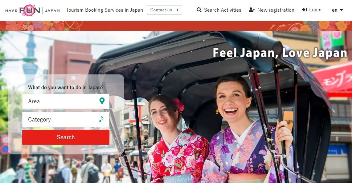 訪日外国人向けに開発!体験予約サイト『HAVE FUN JAPAN』を開始
