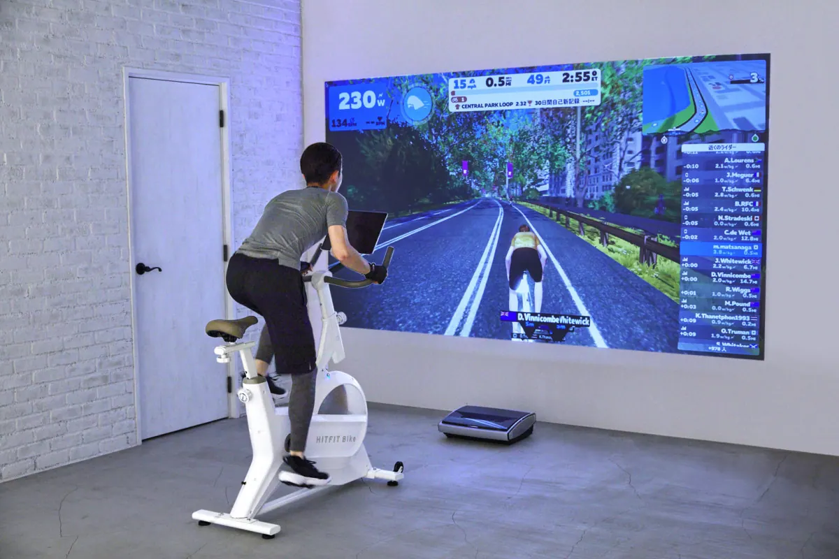 次世代フィットネスバイクの「おうちバーチャルトレーニング」が大人気！