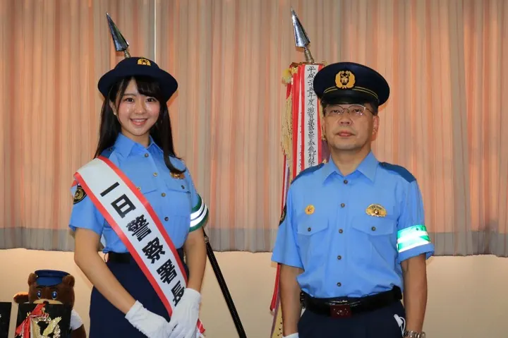 〝日本一美しい女子大生〟の長澤佳凜、大津警察一日署長に就任!の画像1