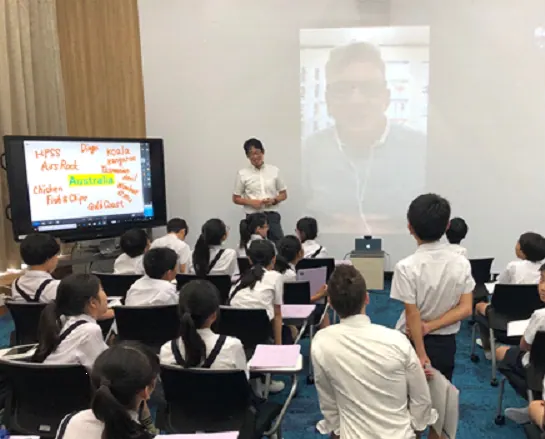 追手門学院小学校オーストラリアとオンラインの外国語授業で国際交流！の画像1