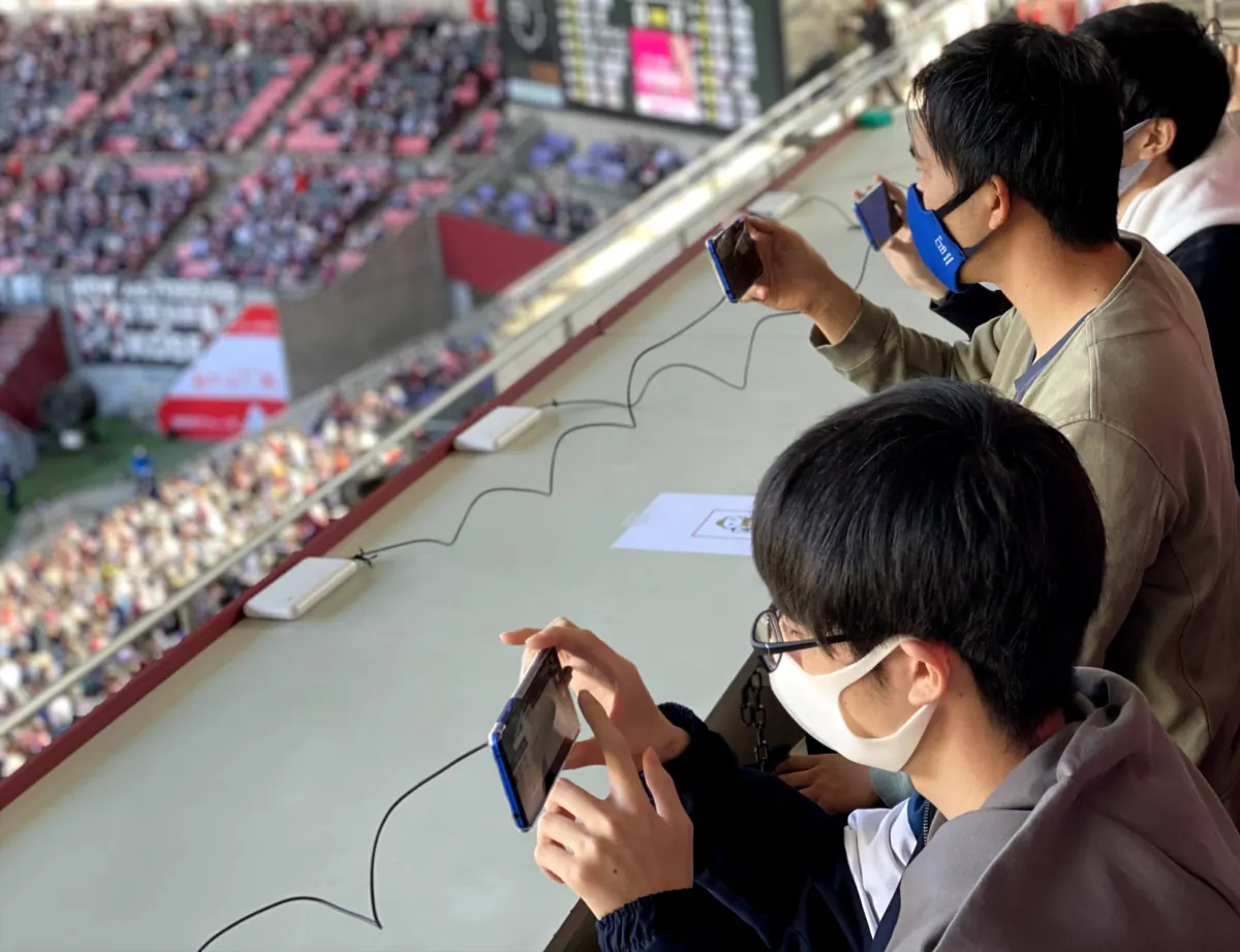 ヴィッセル神戸×楽天モバイル、5G試合観戦体験の実証実験に成功！の画像1