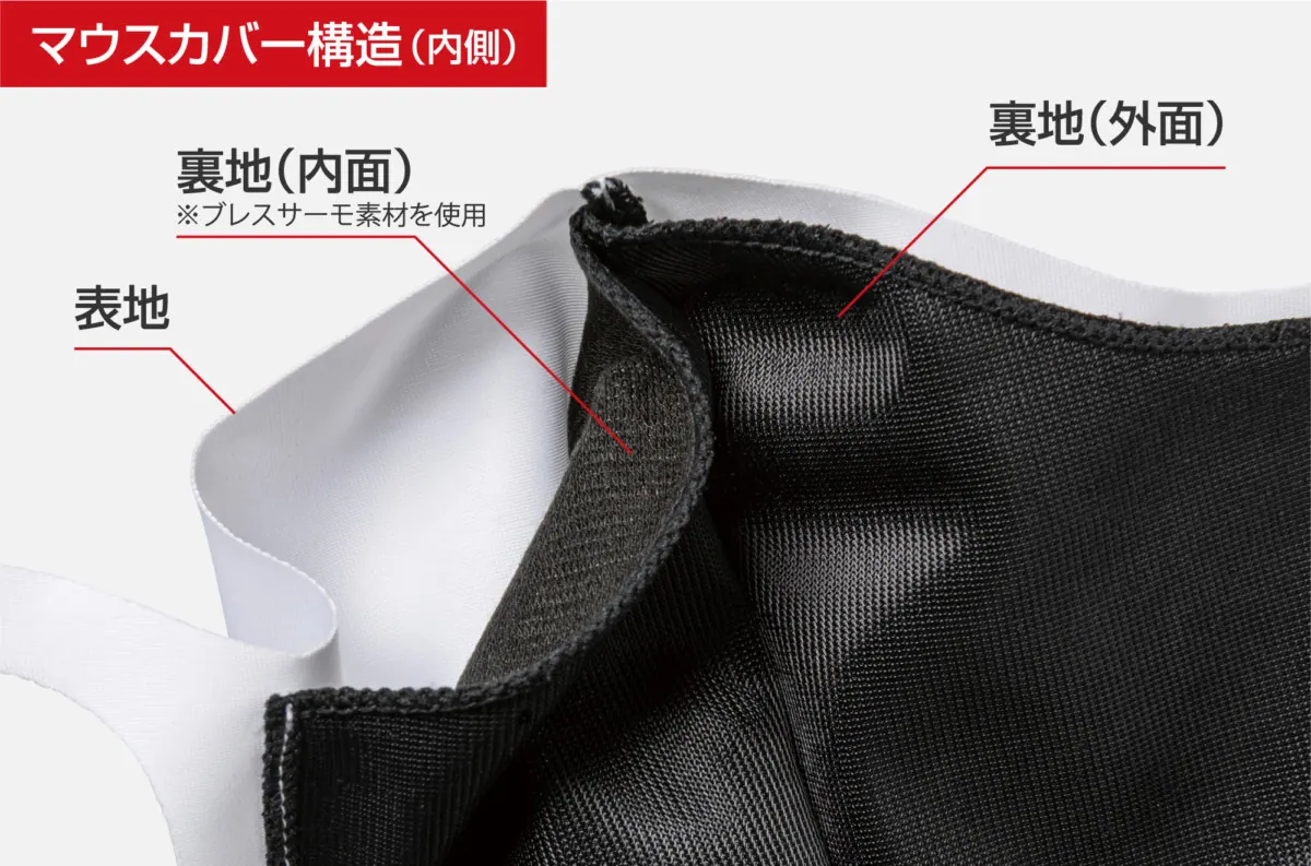 温かくて通気性の良いミズノ製のマスクが登場!最強素材ブレスサーモを使用の画像5