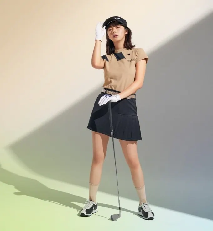 池田エライザ、ゴルフウェアle coq sportif RIJOUMEでスポーテの画像3