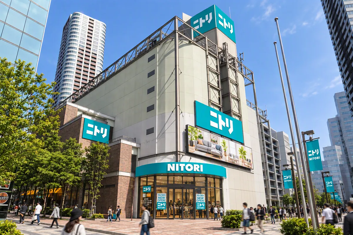 梅田茶屋町的旗舰店“Nitori 梅田茶屋町店”10月30日开业，卖场约2,700坪